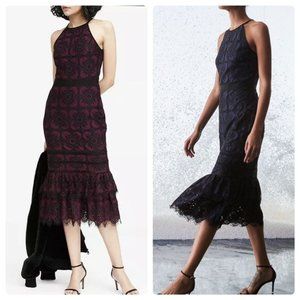 Banana Republic lace midi dress